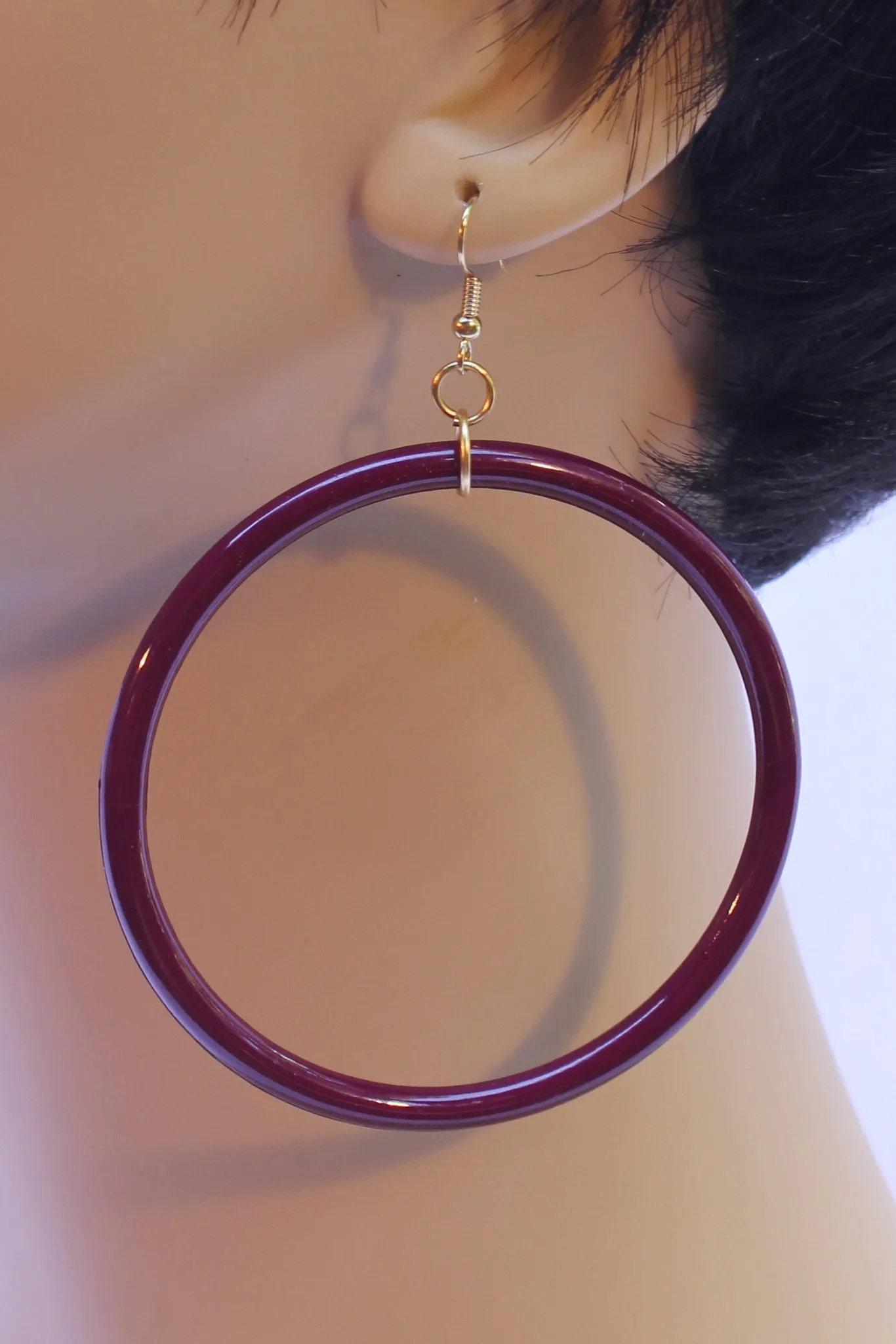 Large 60's Hoop Earrings