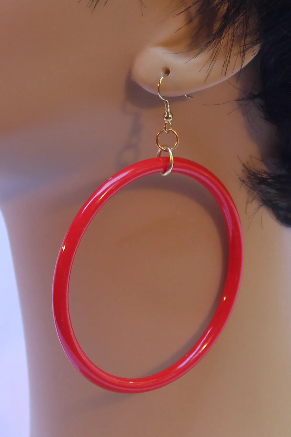 Large 60's Hoop Earrings
