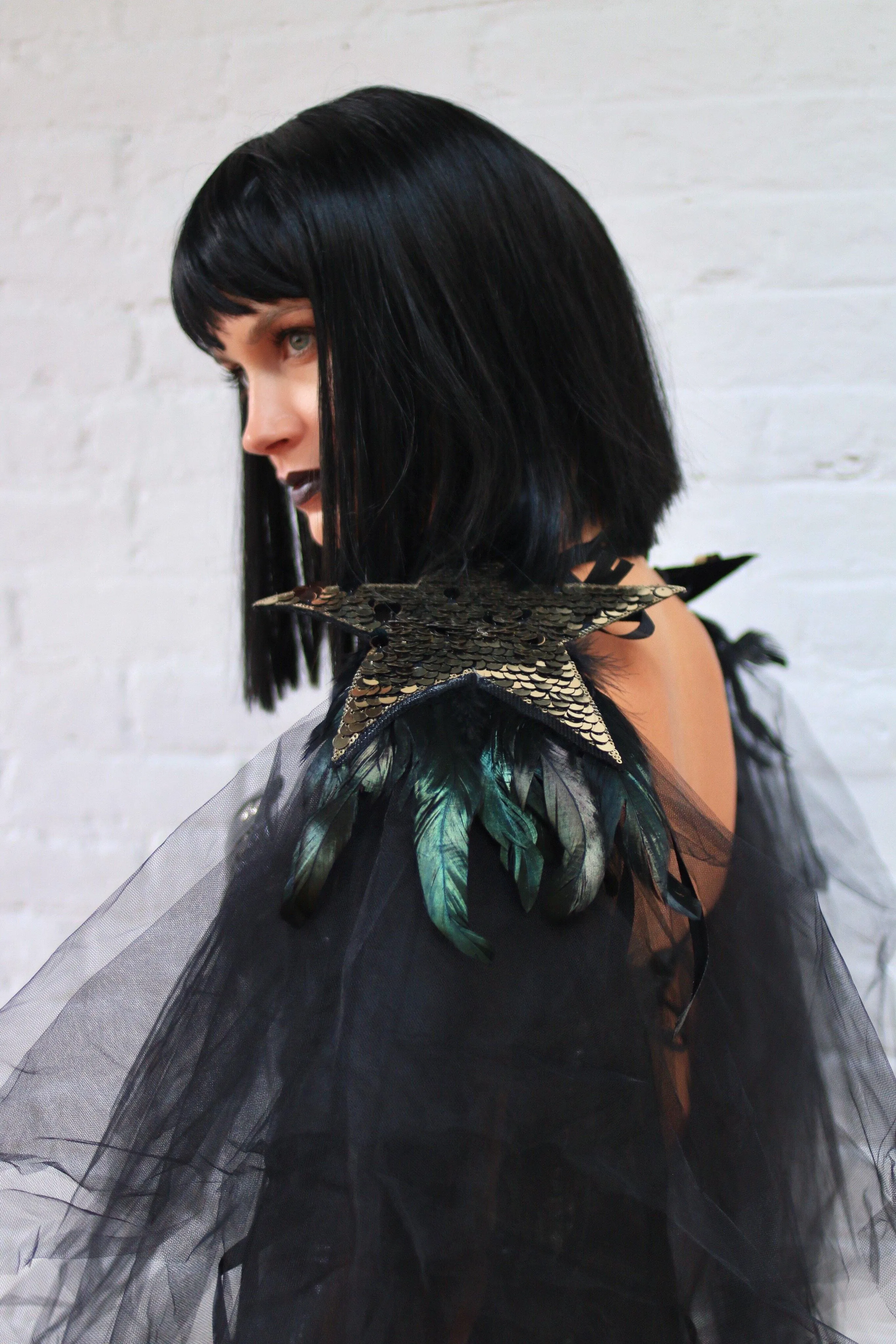 Like A Star, She Is Held By Her Own Gravity Shoulder Piece ||