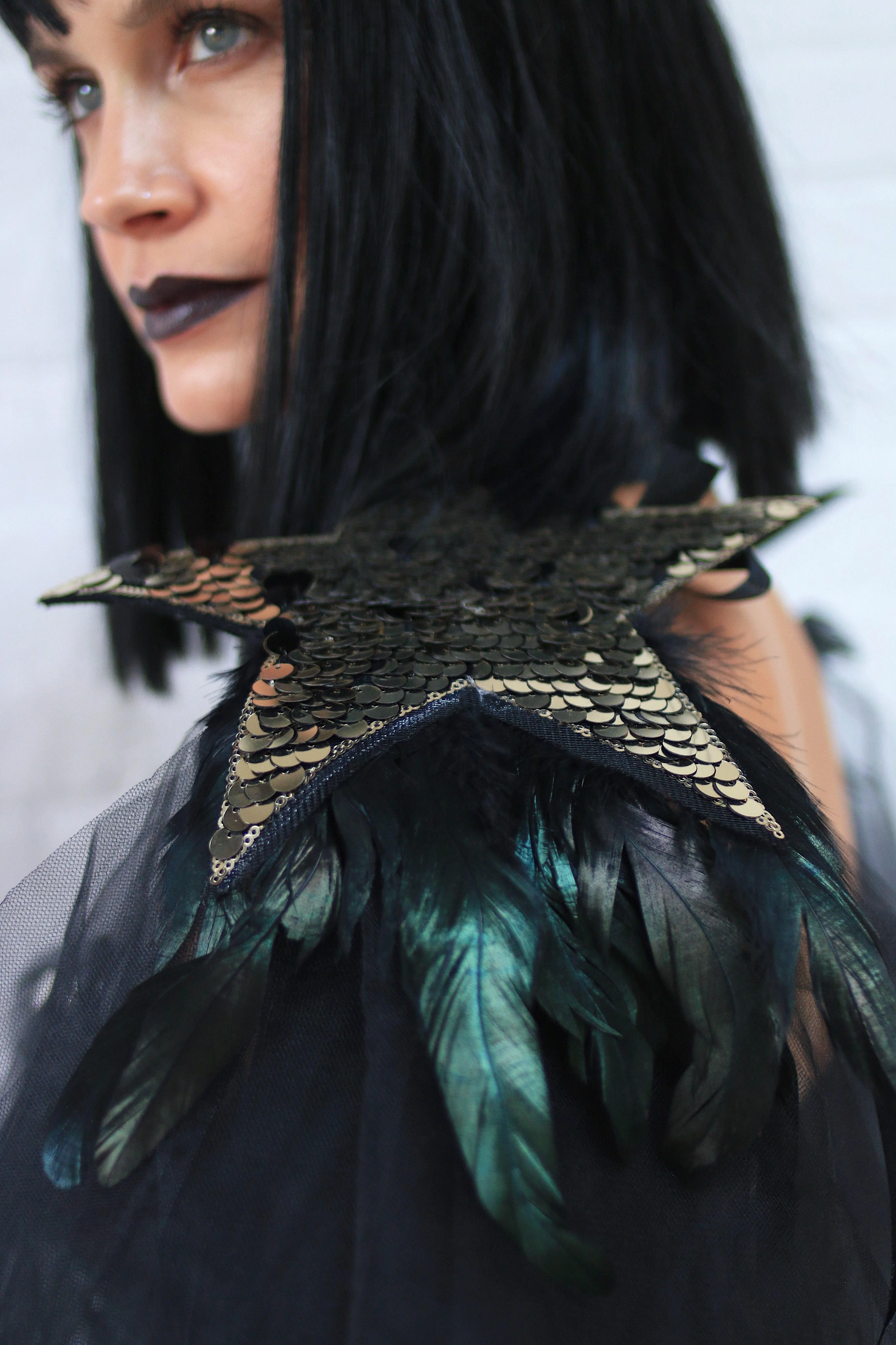 Like A Star, She Is Held By Her Own Gravity Shoulder Piece ||