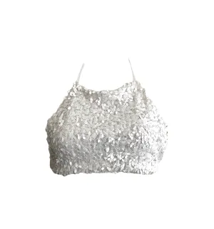 Luxury Sequined Crop Top