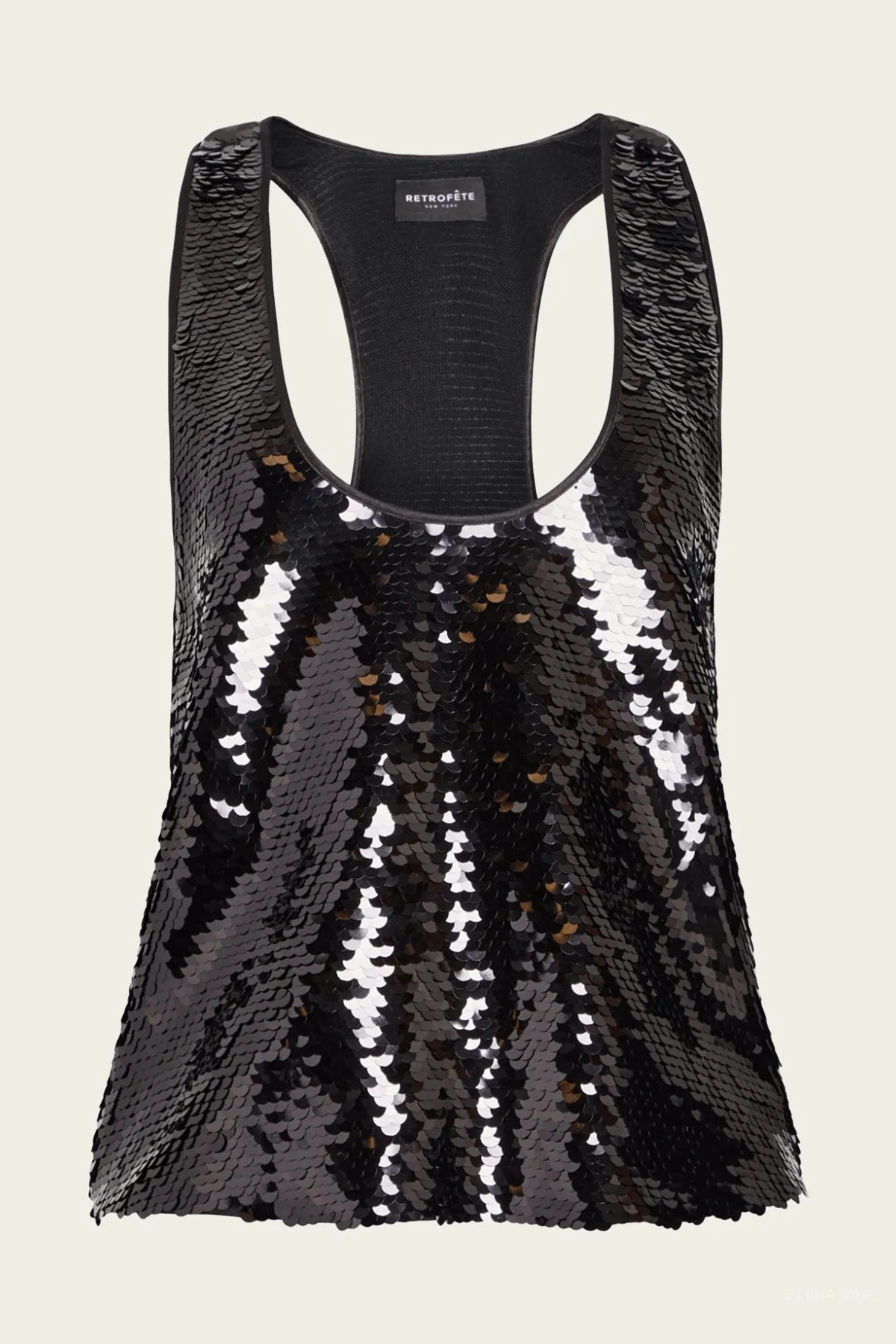 Mandy Sequin Top in Black