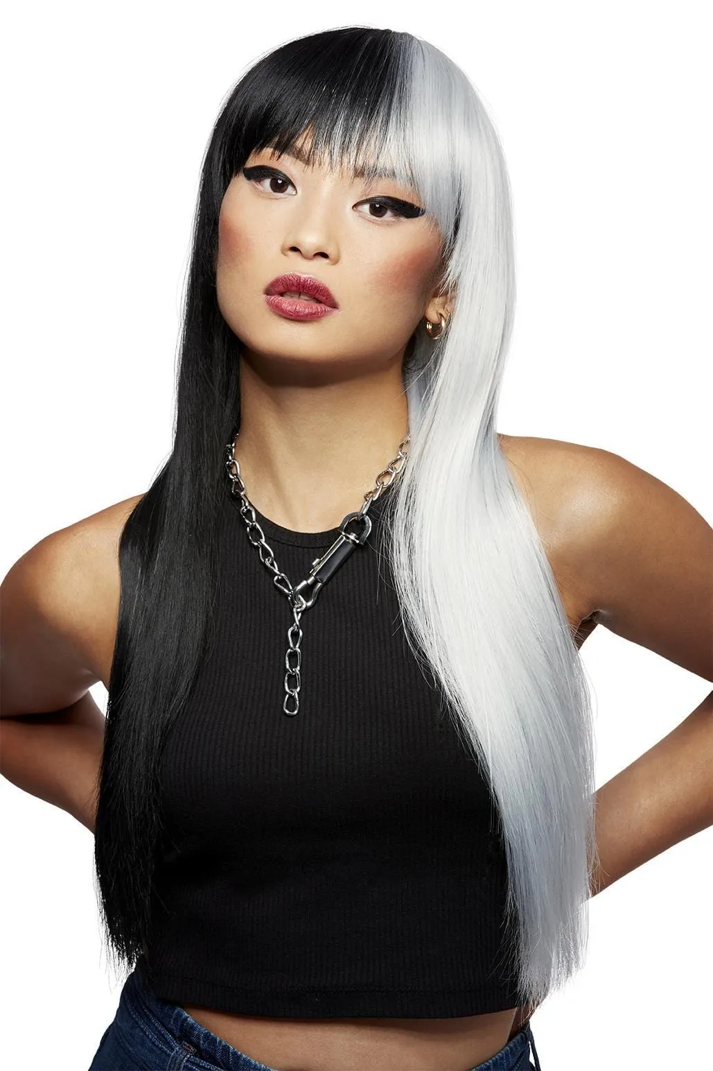 Manic Panic Raven Virgin Downtown Diva Wig