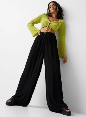Medina Smocked Waist Wide Leg Pants