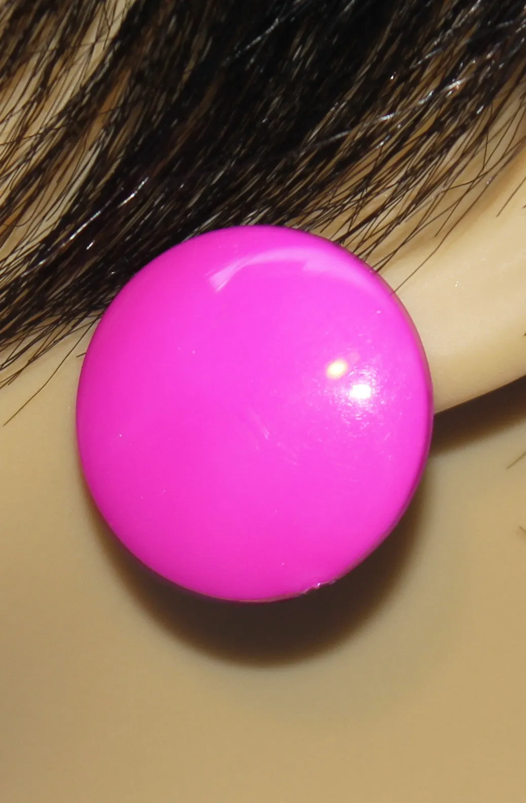 Medium Button Earrings