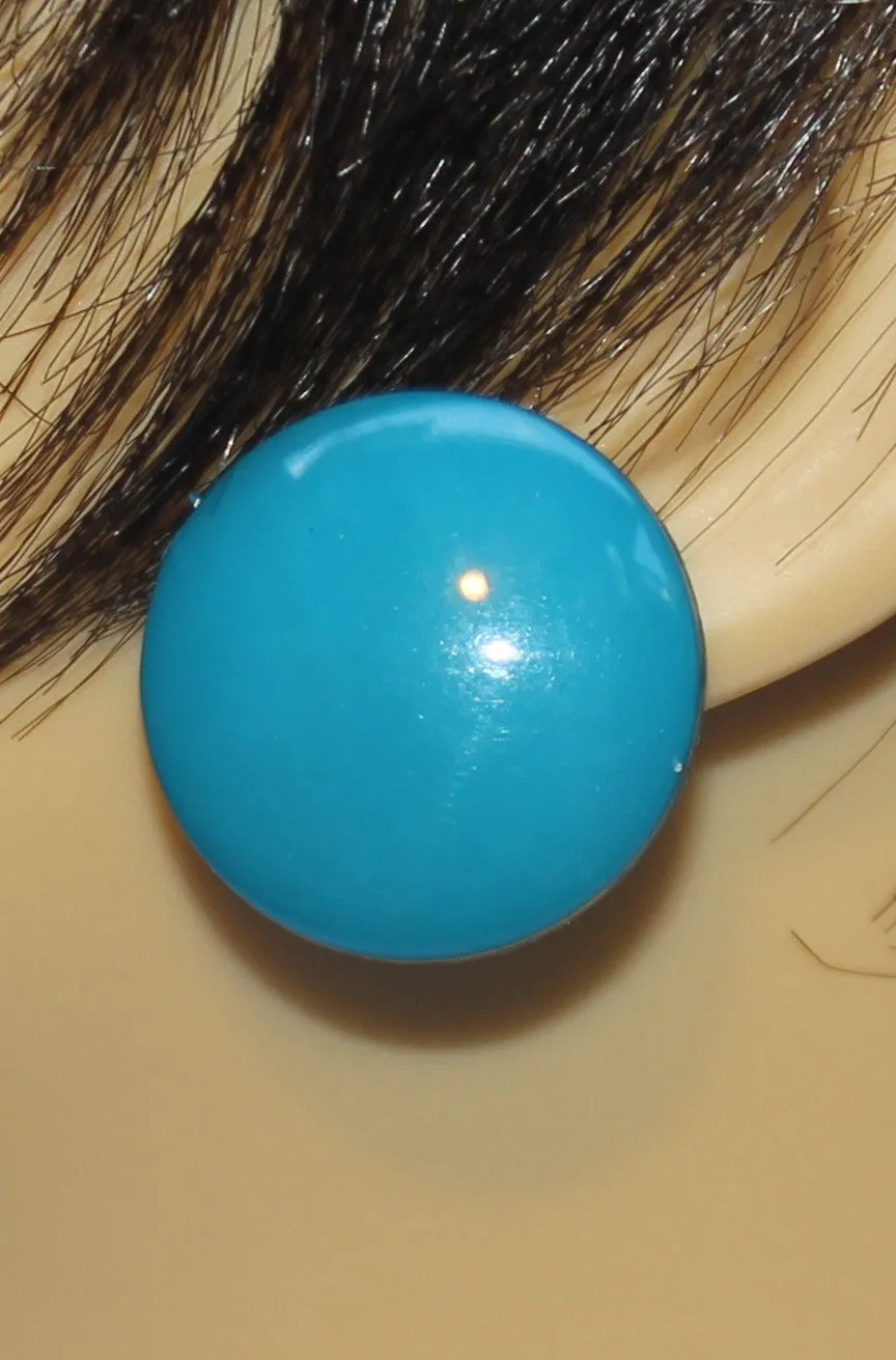 Medium Button Earrings