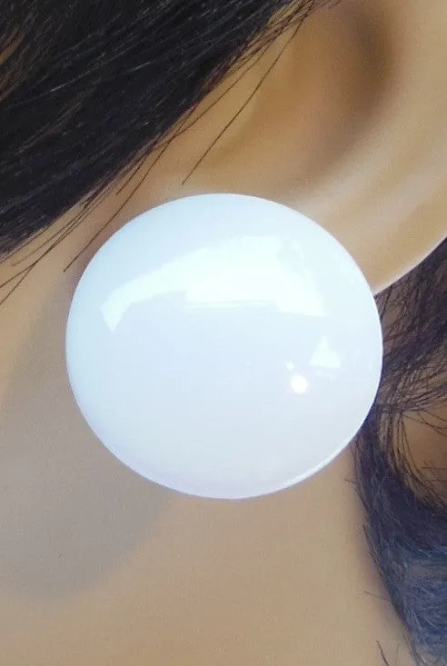 Medium Button Earrings
