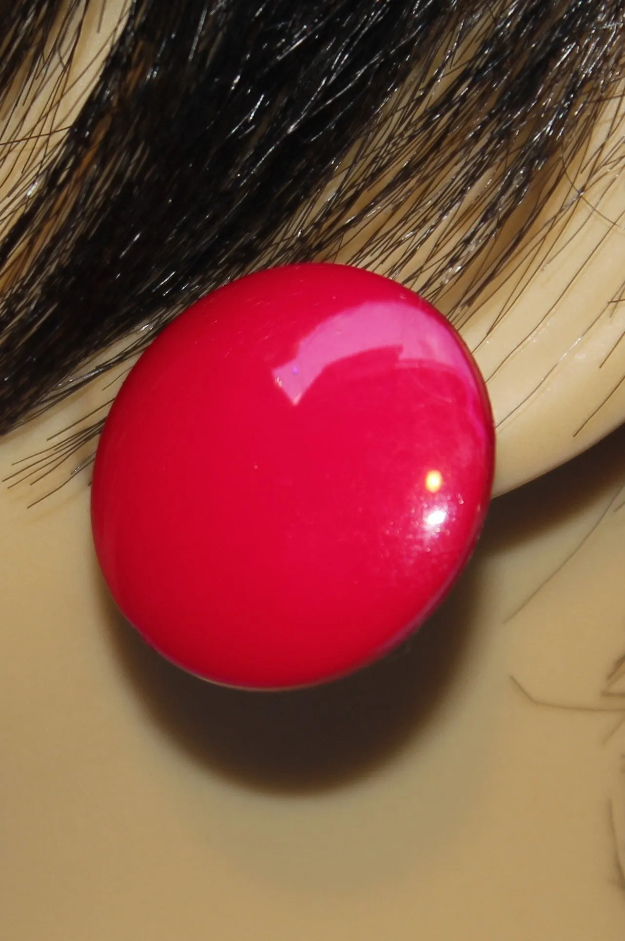 Medium Button Earrings
