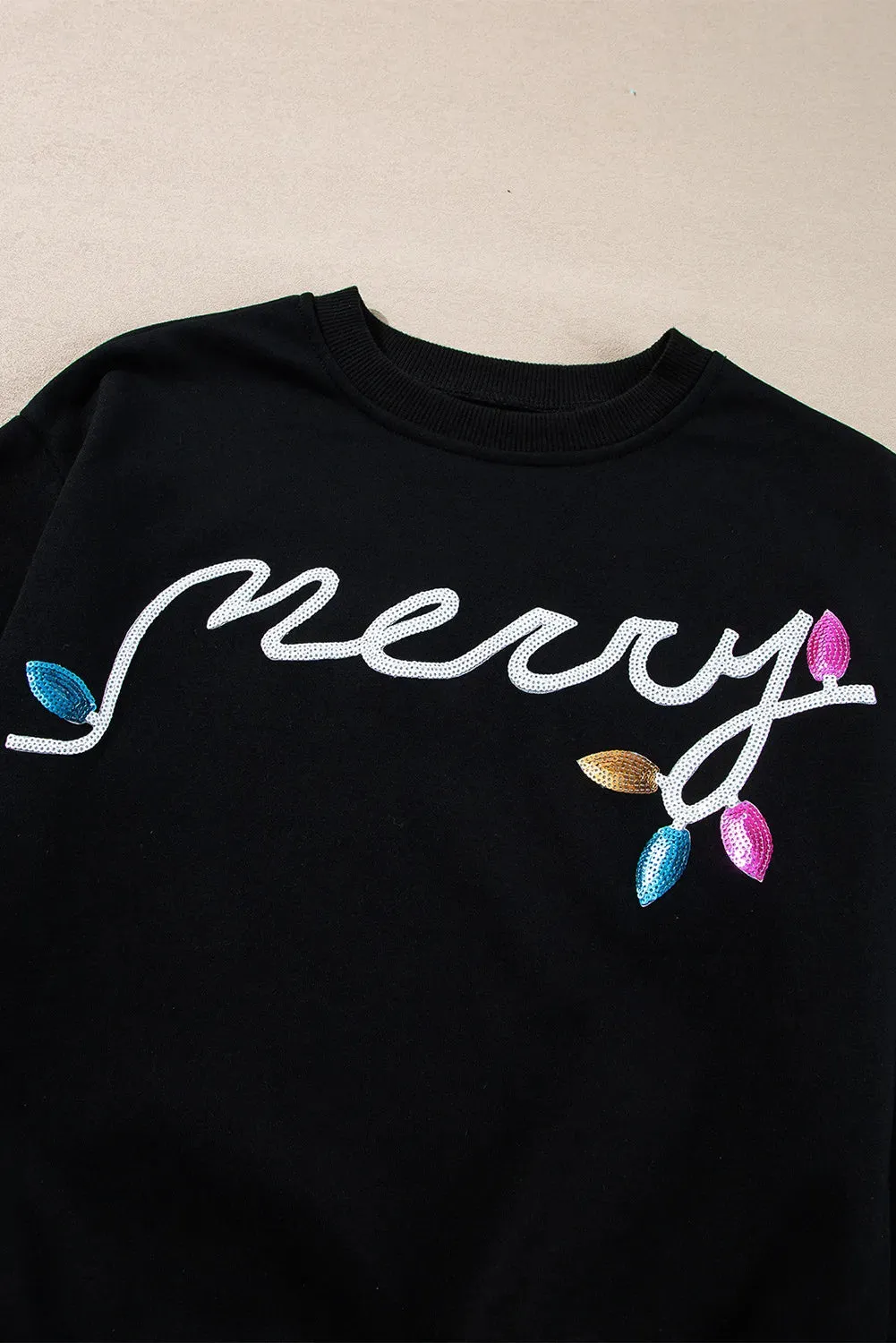 Merry Lights Sequin Loungewear Set