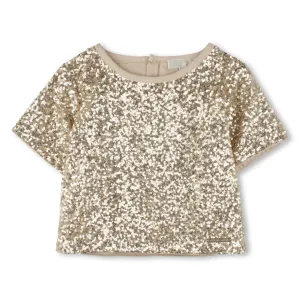 Michael Kors Gold Sequin Blouse