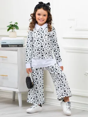 Mommy & Me Stellar Star Dressy Pant Set by Kids Couture