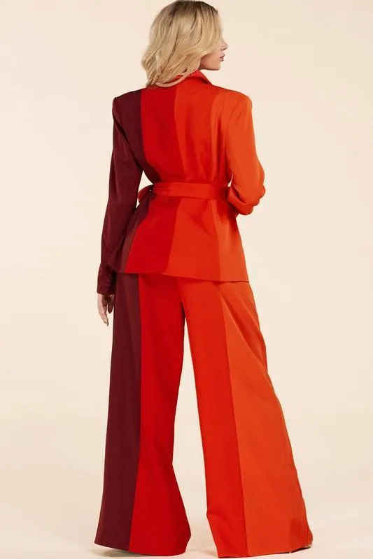 MUILI COLOR BLAZER AND PANT SET
