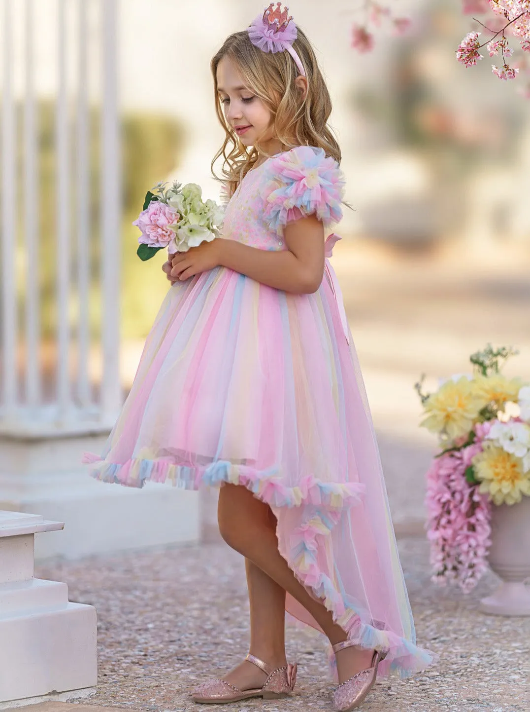 My Pastel Party Hi-Lo Rainbow Dress