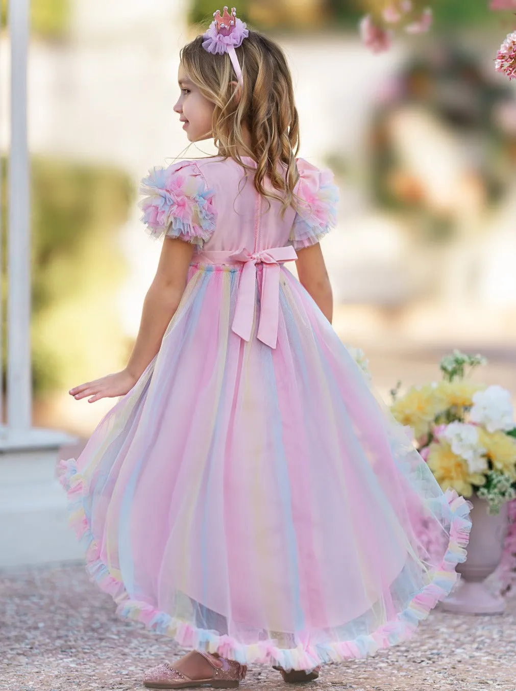My Pastel Party Hi-Lo Rainbow Dress