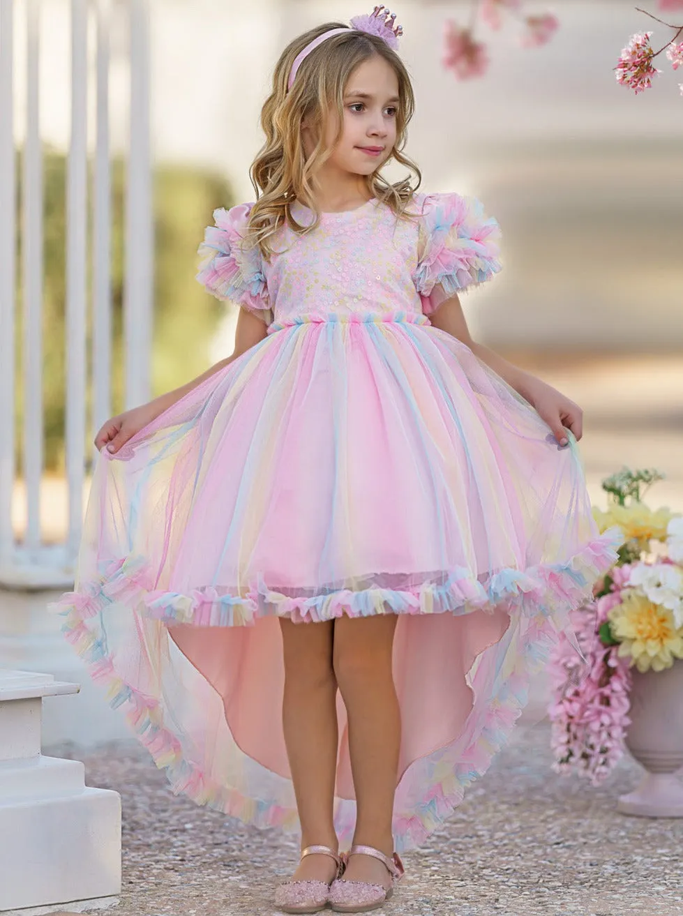 My Pastel Party Hi-Lo Rainbow Dress