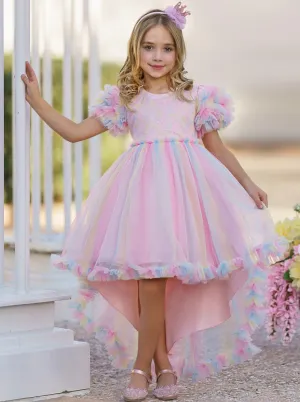 My Pastel Party Hi-Lo Rainbow Dress