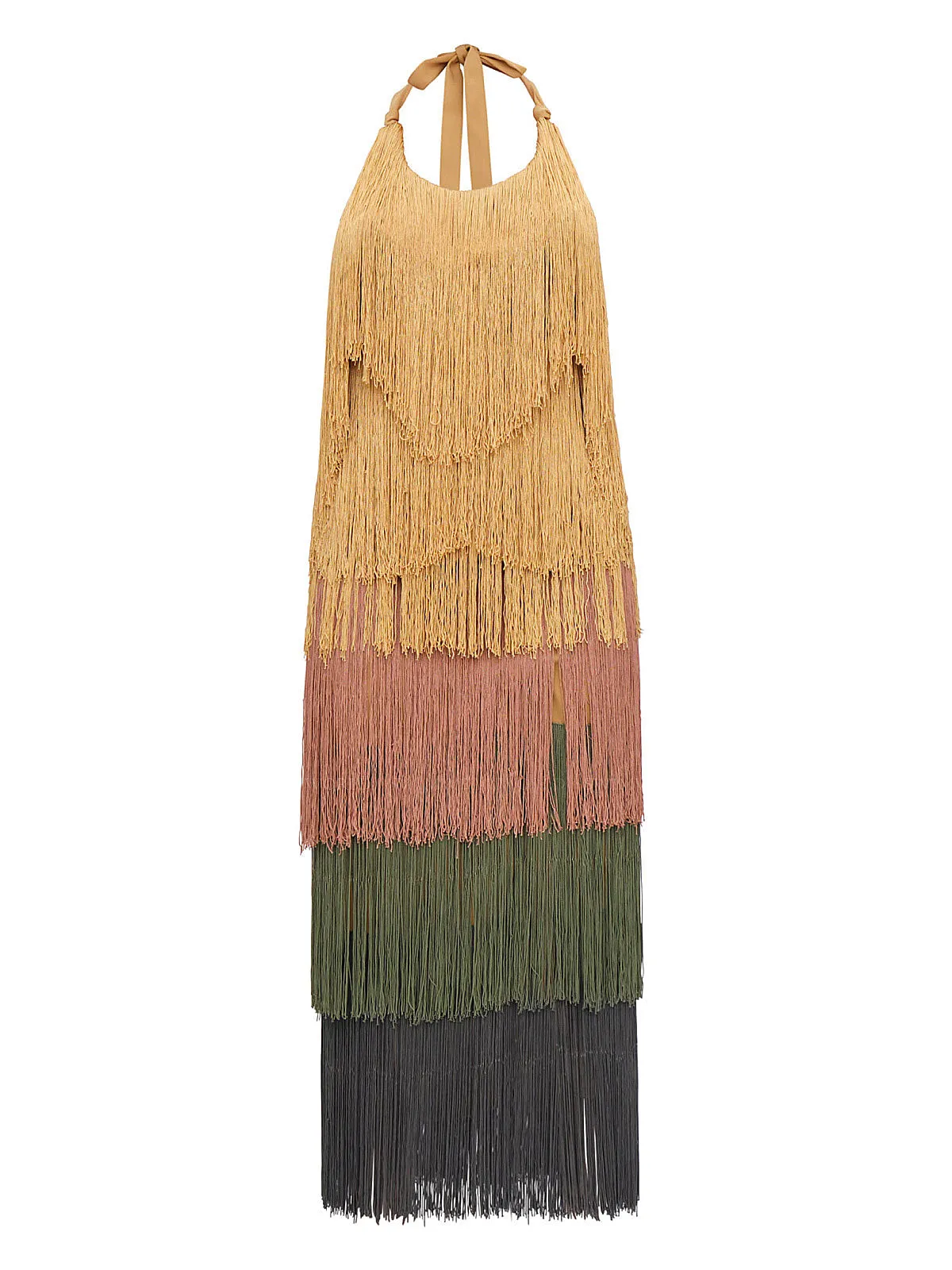 Neme Fringe Midi Dress