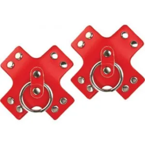 Nipplicious Seducer - Pasties With Rings - Red