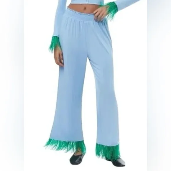 NWT WeWoreWhat Feather Pull-On Pants