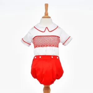 Ocean Baby Exclusive Vermilion Satin Buster Suit (3M-3Yr)
