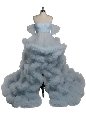 Off The Shoulder Maternity Gowns for Photo Shoot Pregnancy Photography Robe Baby Shower Dress YW220108