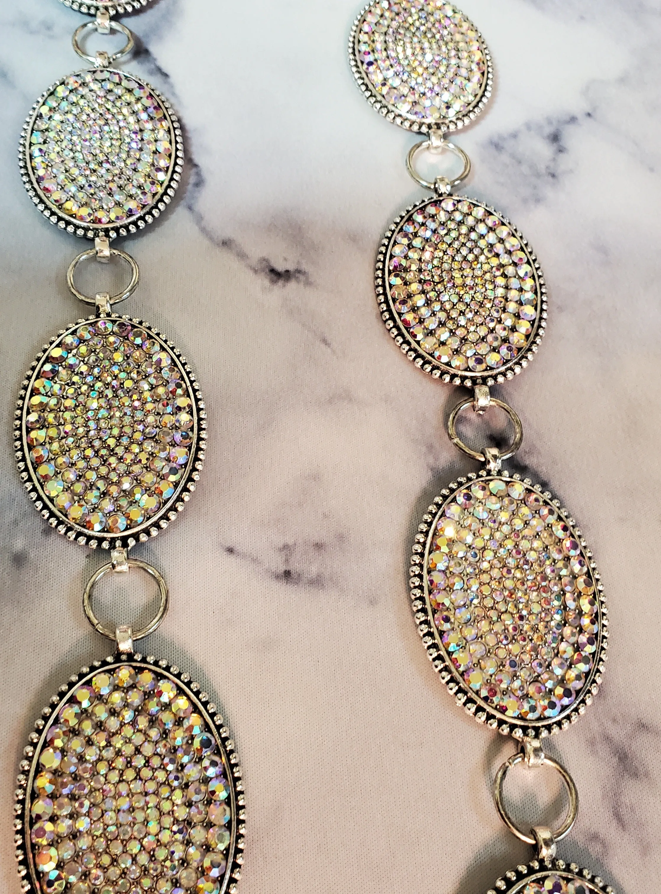 OFF.BLING RHINESTONE CONCHO BELT