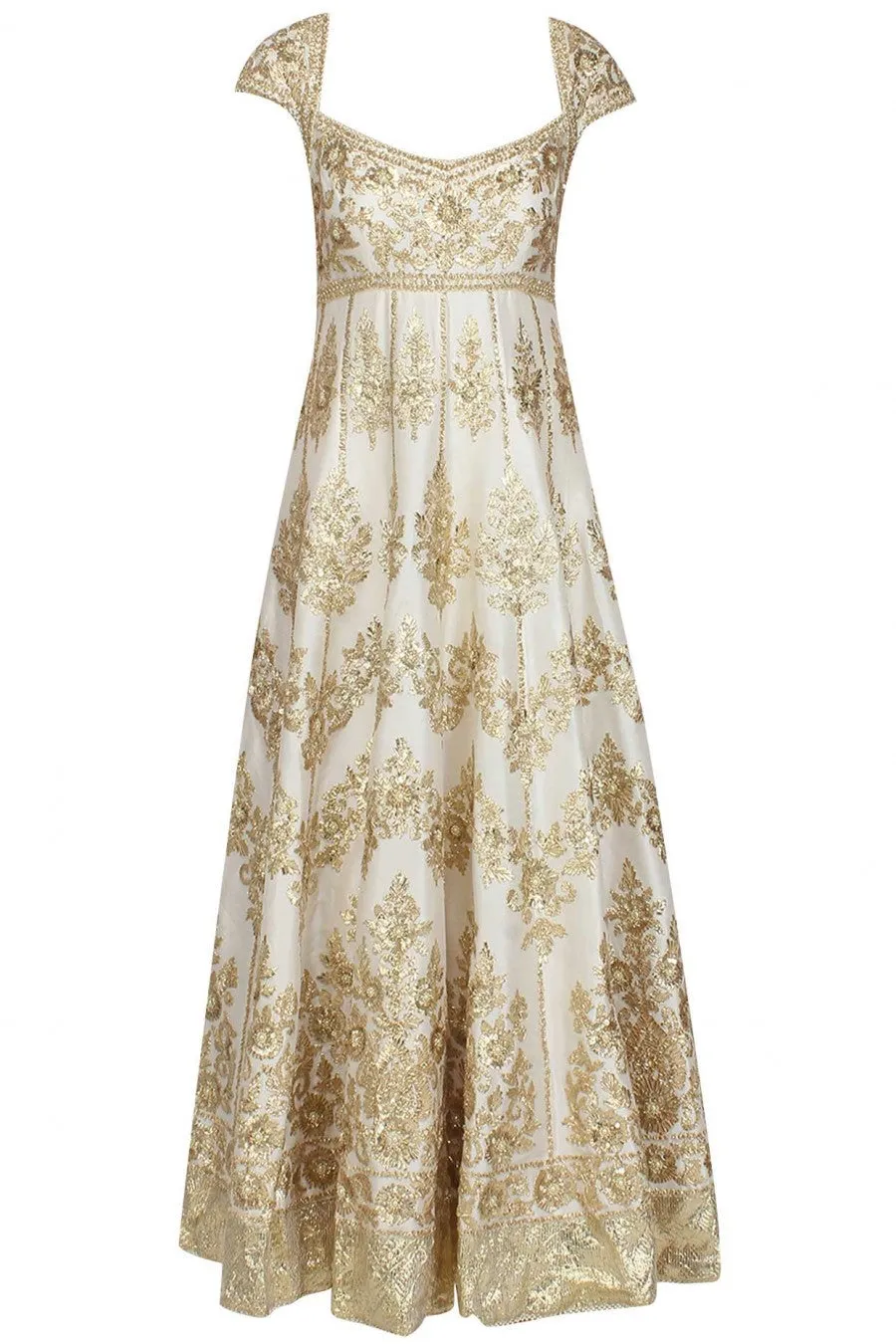 Offwhite Gotta Patti Anarkali