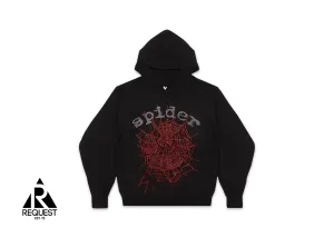 OG Rhinestone Logo Hoodie “Black"