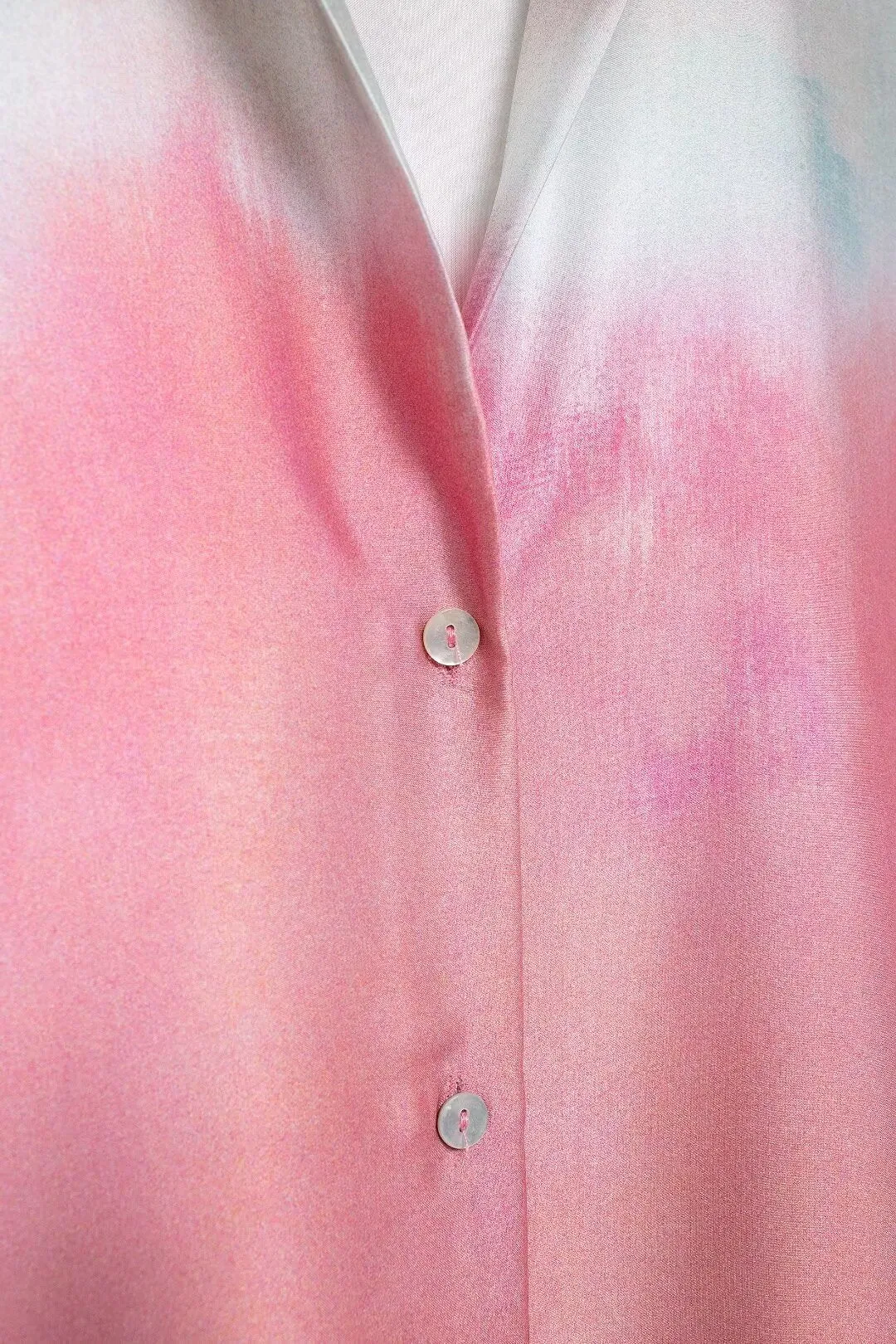 Ombre Satin Button Down and Pants Set