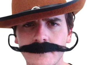 Outlaw Moustache Black