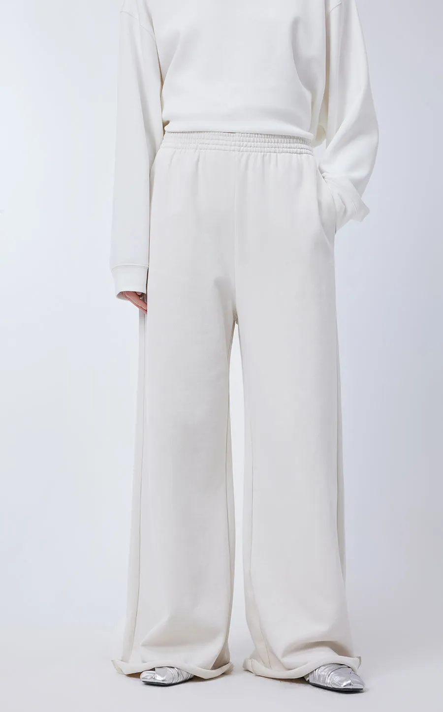 Pants / JNBY Extra Long Wide-leg Cotton Pants