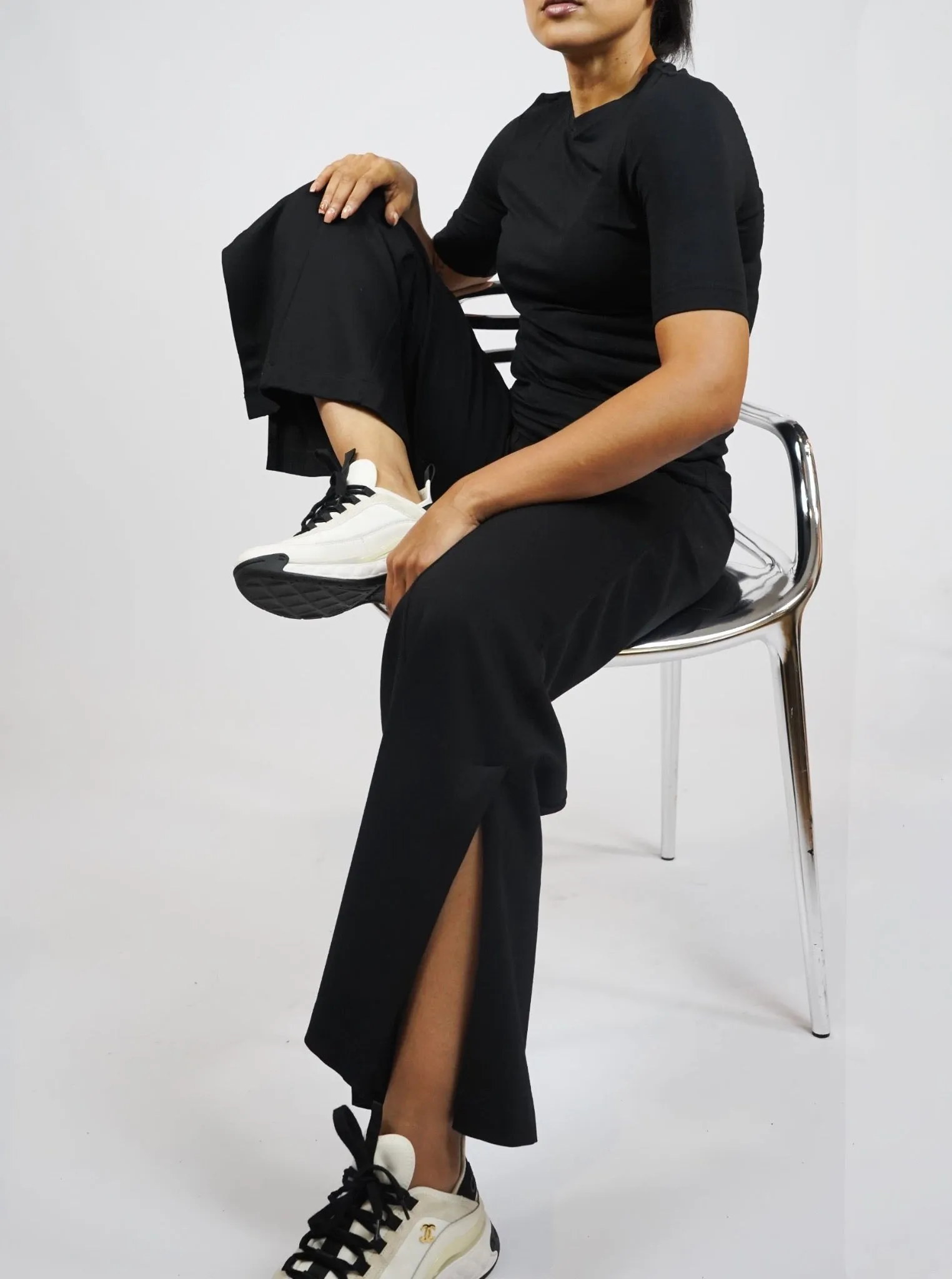 Perfect Fit Wide Leg Ponte  Pant - The Carmine