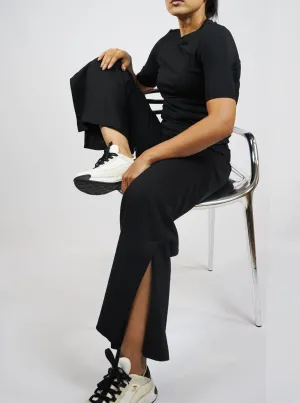 Perfect Fit Wide Leg Ponte  Pant - The Carmine