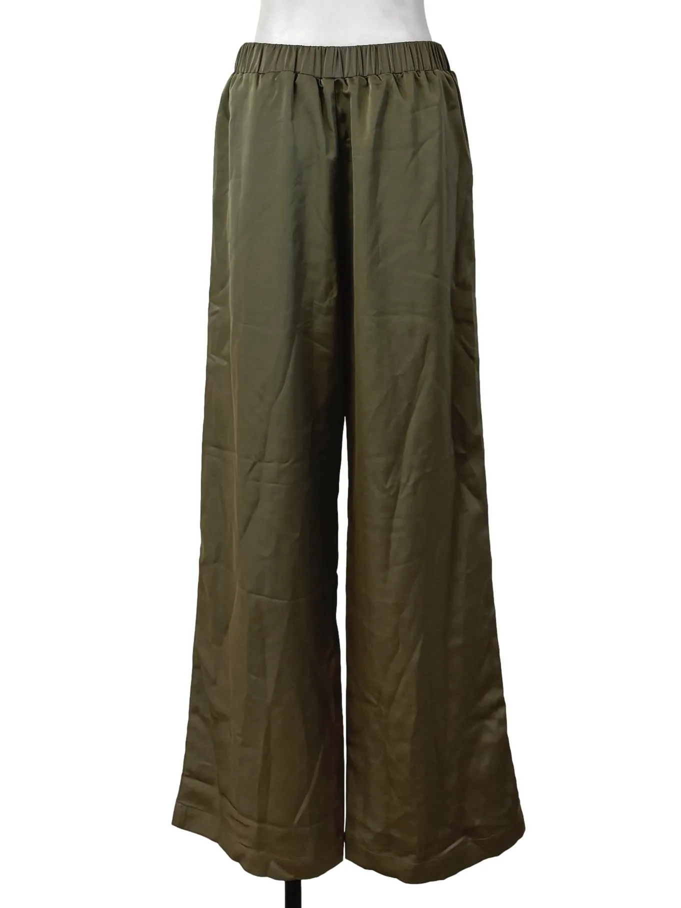 Pickle Green Satin Pants