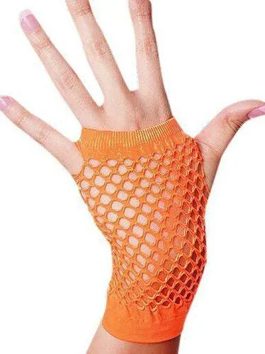 Punk Short 1980's Fishnet Gloves