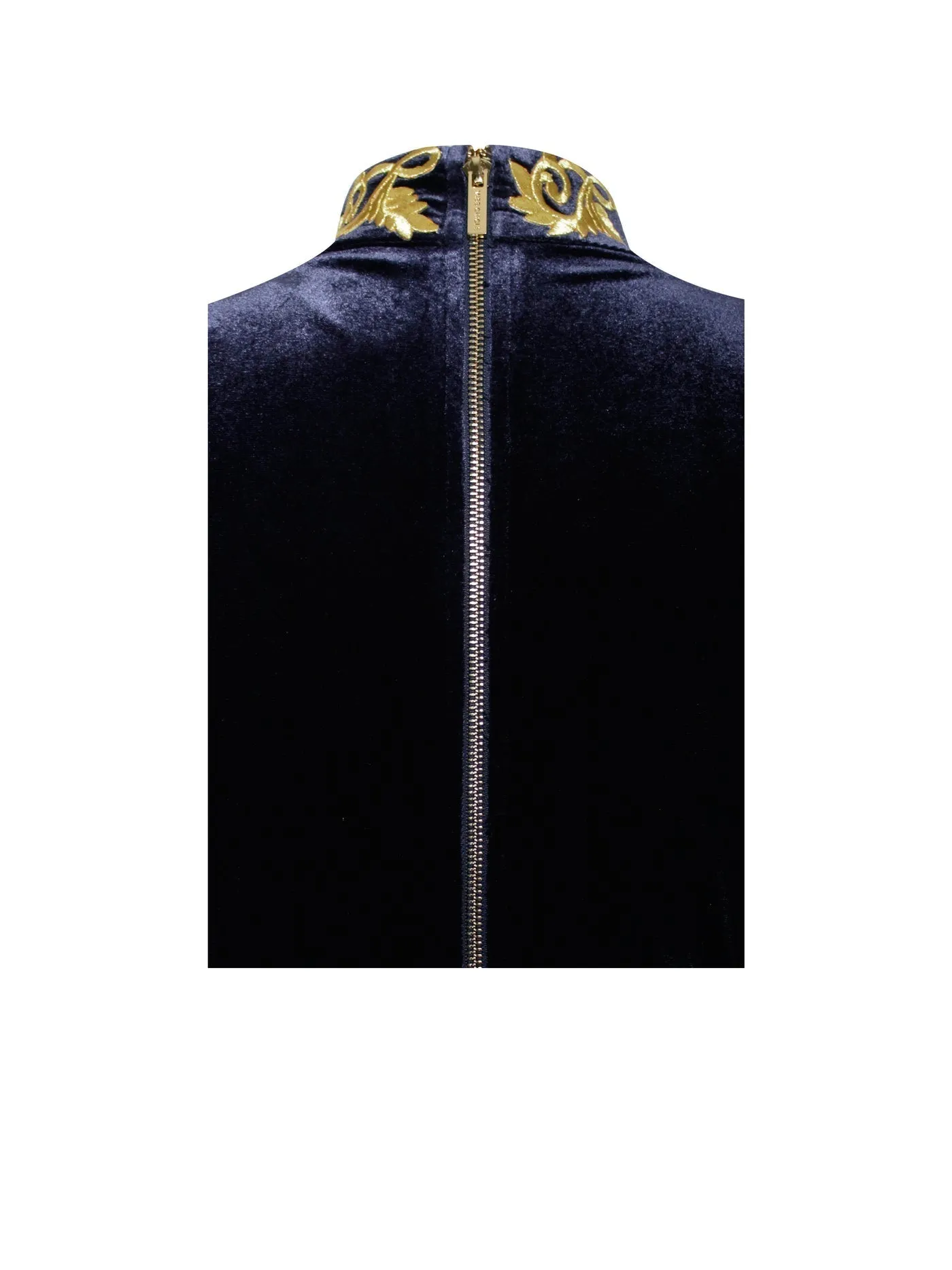 "ANGELICA" LONG SLEEVE DRAPING VELVET DRESS