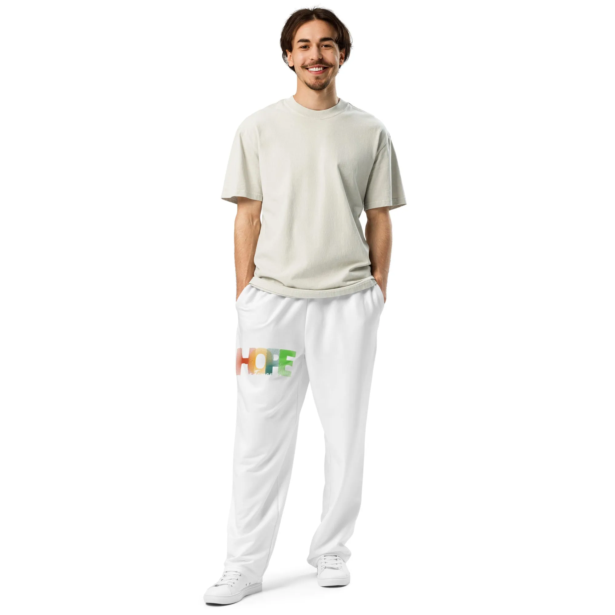 "Hope For Tomorrow" Recycled Wide-leg joggers