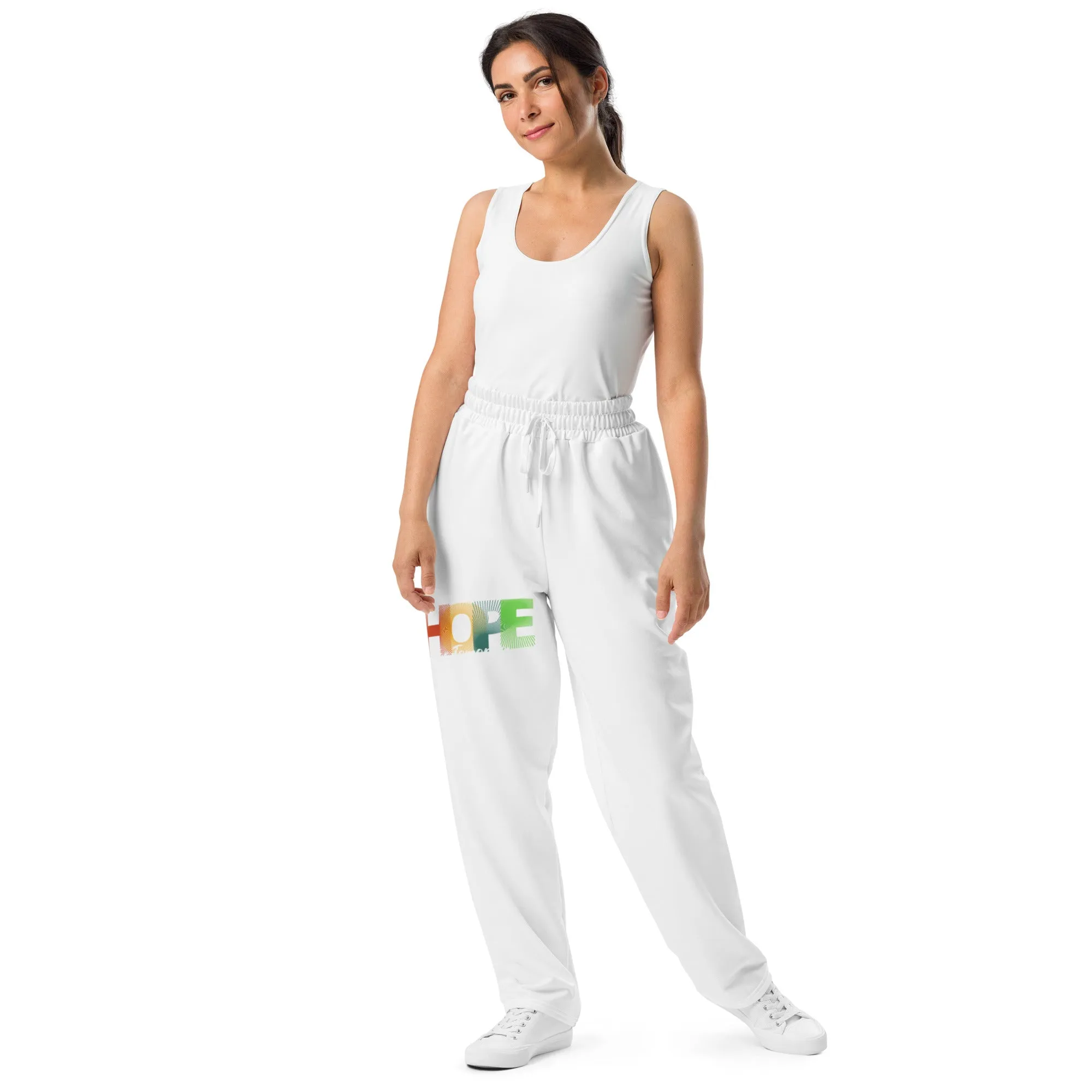 "Hope For Tomorrow" Recycled Wide-leg joggers