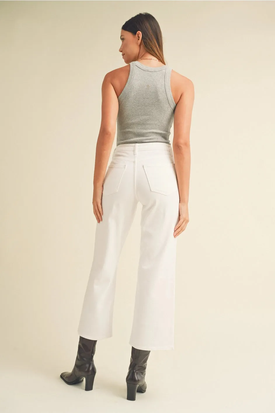 REAGAN SLIM WIDE LEG DENIM -JBD