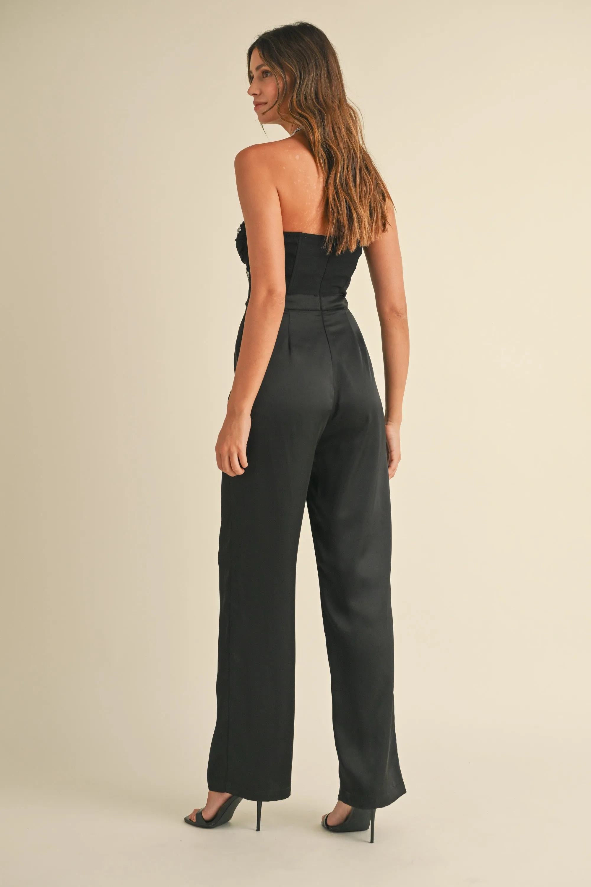 Rhinestone Applique Jumpsuit
