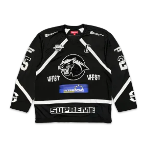 Rhinestone Hockey Jersey "Black"