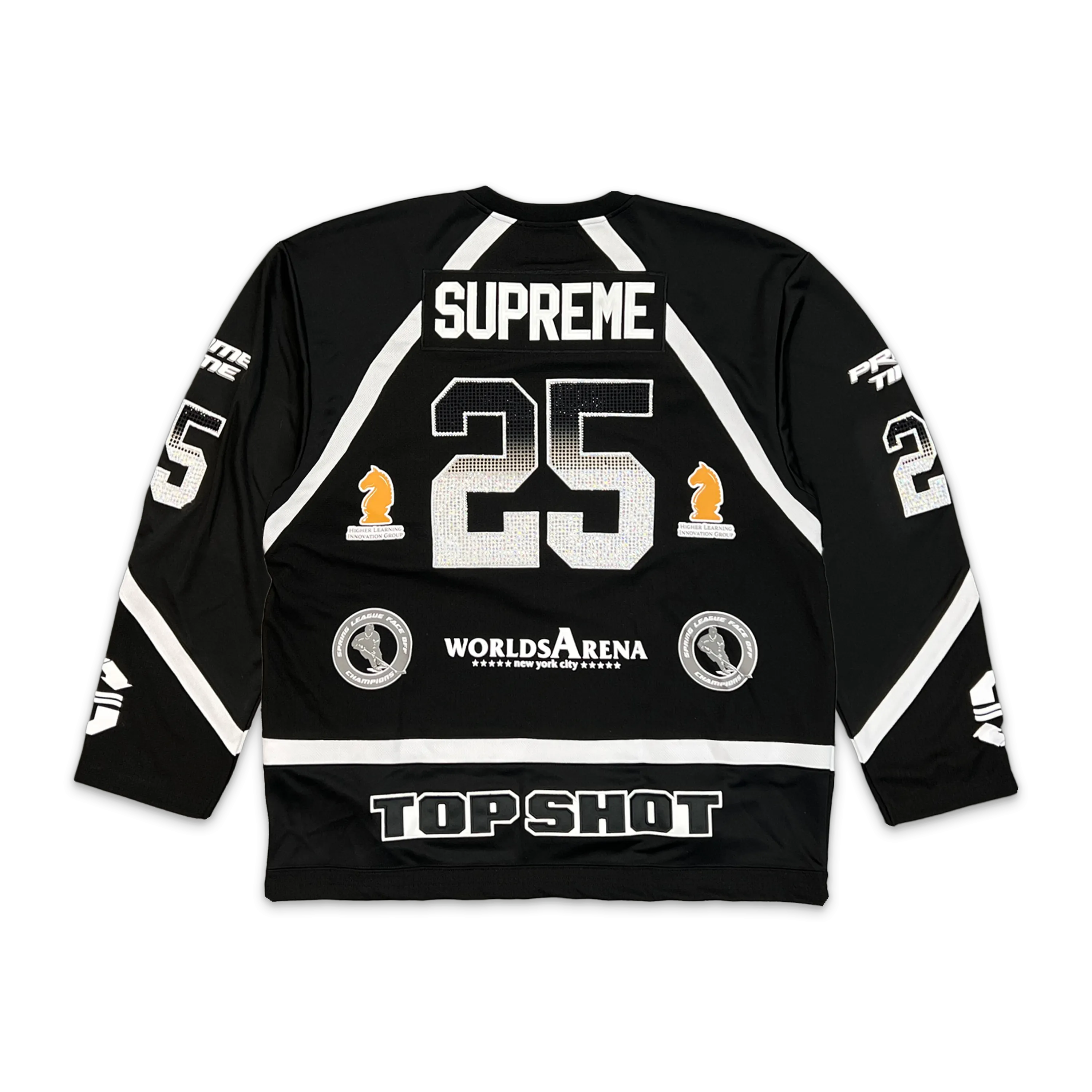 Rhinestone Hockey Jersey "Black"