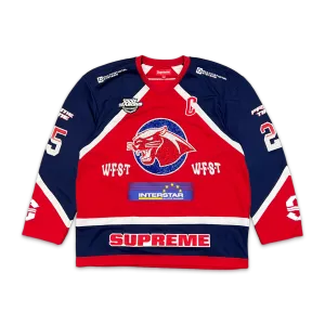Rhinestone Hockey Jersey "Red"