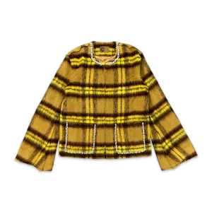 Rhinestone Mohair Jacket "Yellow"
