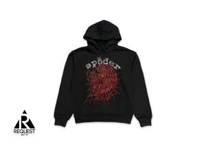 Rhinestone OG Web V2 Hoodie “Black"