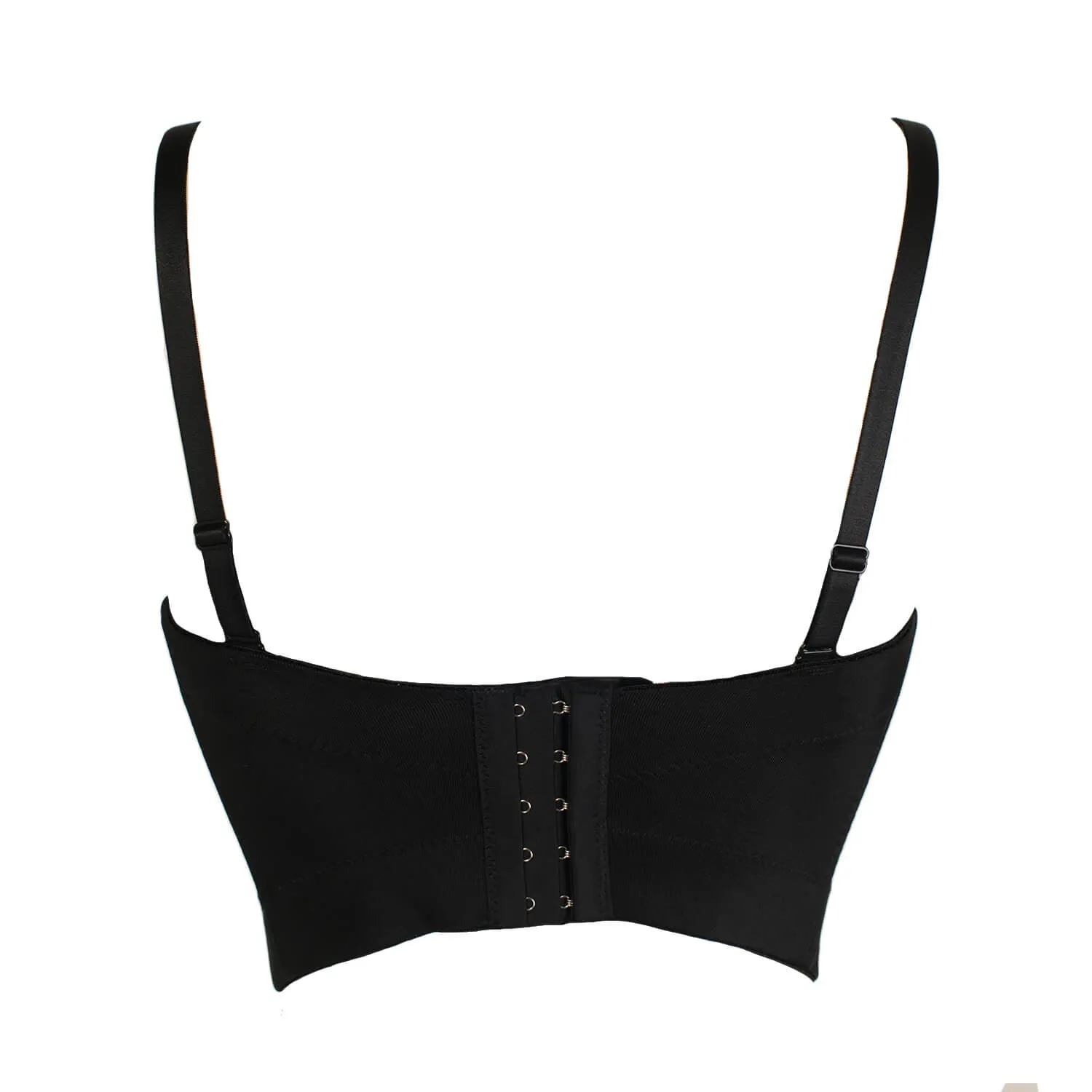 Rhinestone Pearls Night Club Party Bustier Crop Top