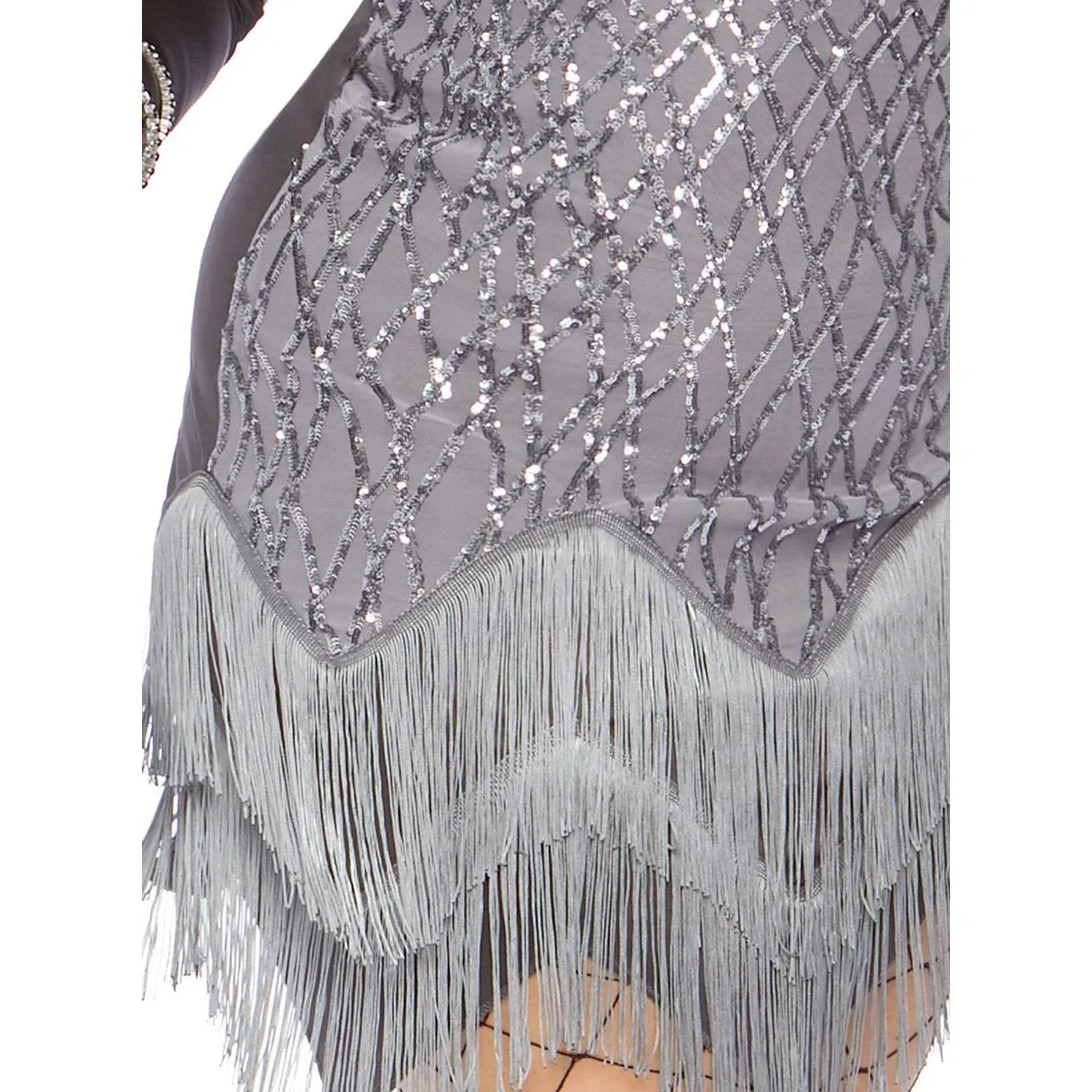 Roaring Roxy Flapper Plus Ladies Costume by Leg Avenue