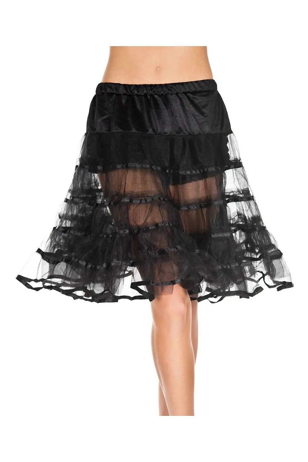 Rock n Roll 1950's Retro Long Layered Tulle Petticoat