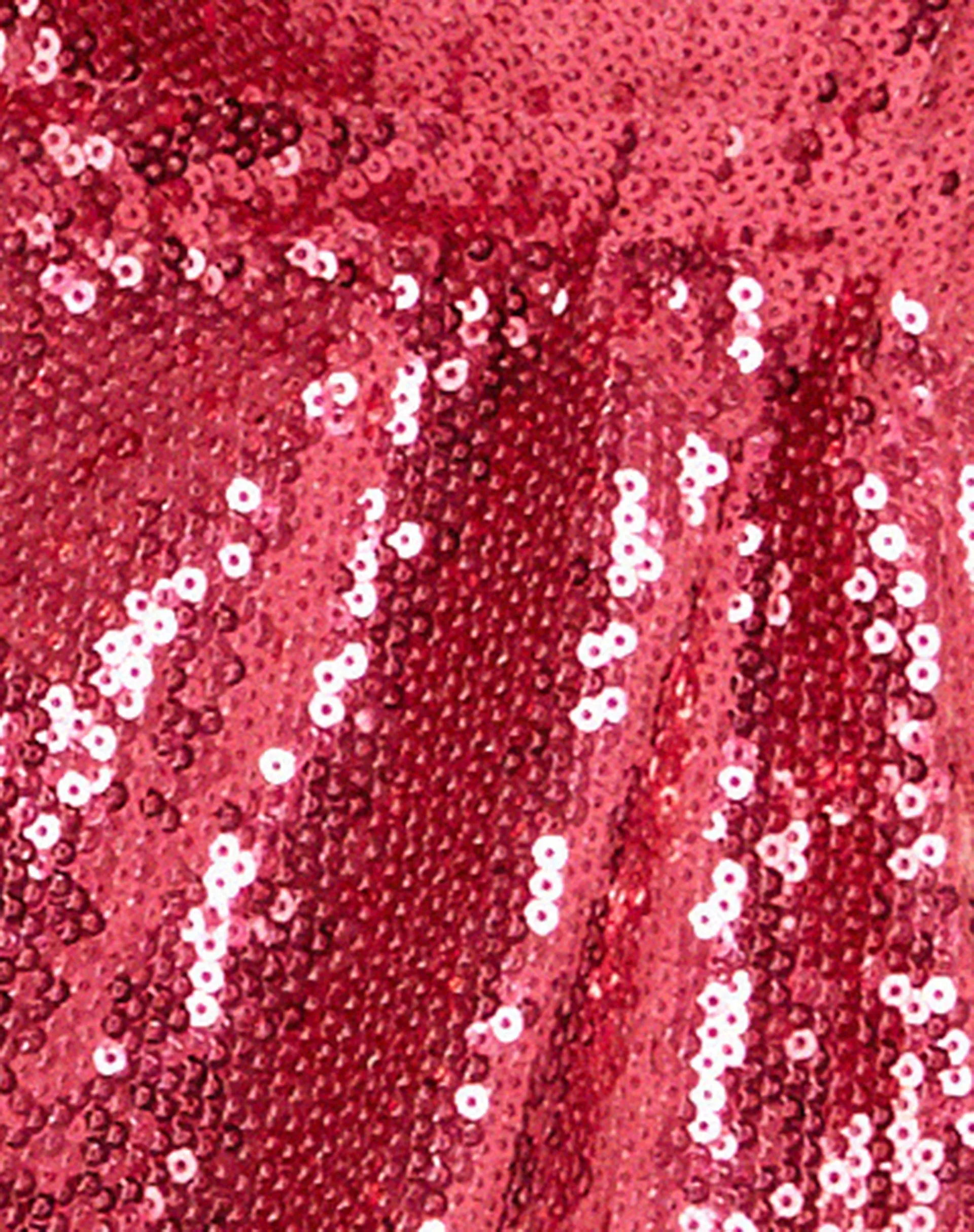 Runita Halter Top in Mini Sequin Metallic Pink