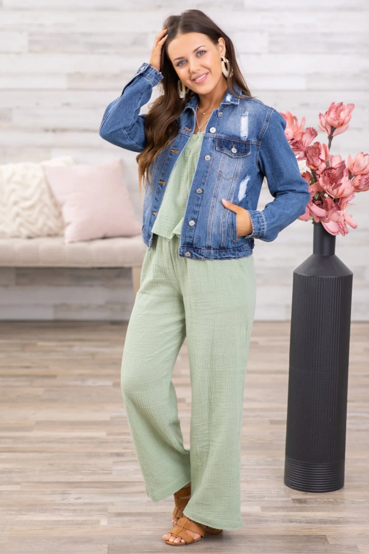 Sage Tank and Wide Leg Pant Set